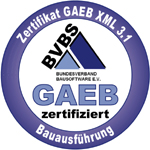 Zertifikat GAEB XML 3.1 Bauausführung