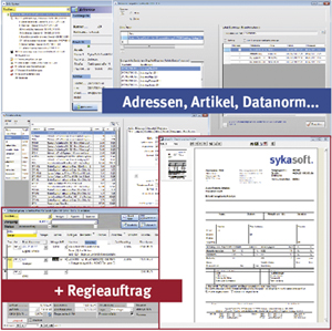 Paket 1: Adressen, Artikel, Datanorm, Regieauftrag