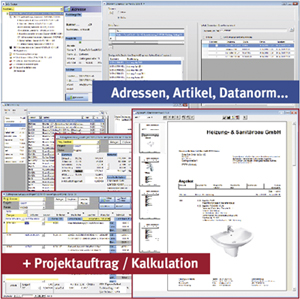 Paket 3: Adressen, Artikel, Datanorm, Projektauftrag