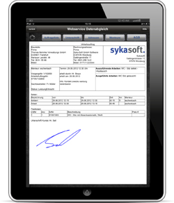 PDF Formular auf Tablet