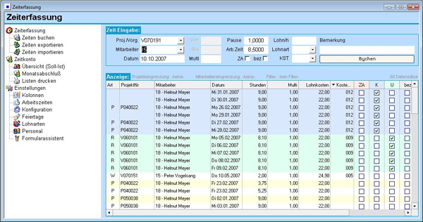 Zeiterfassung